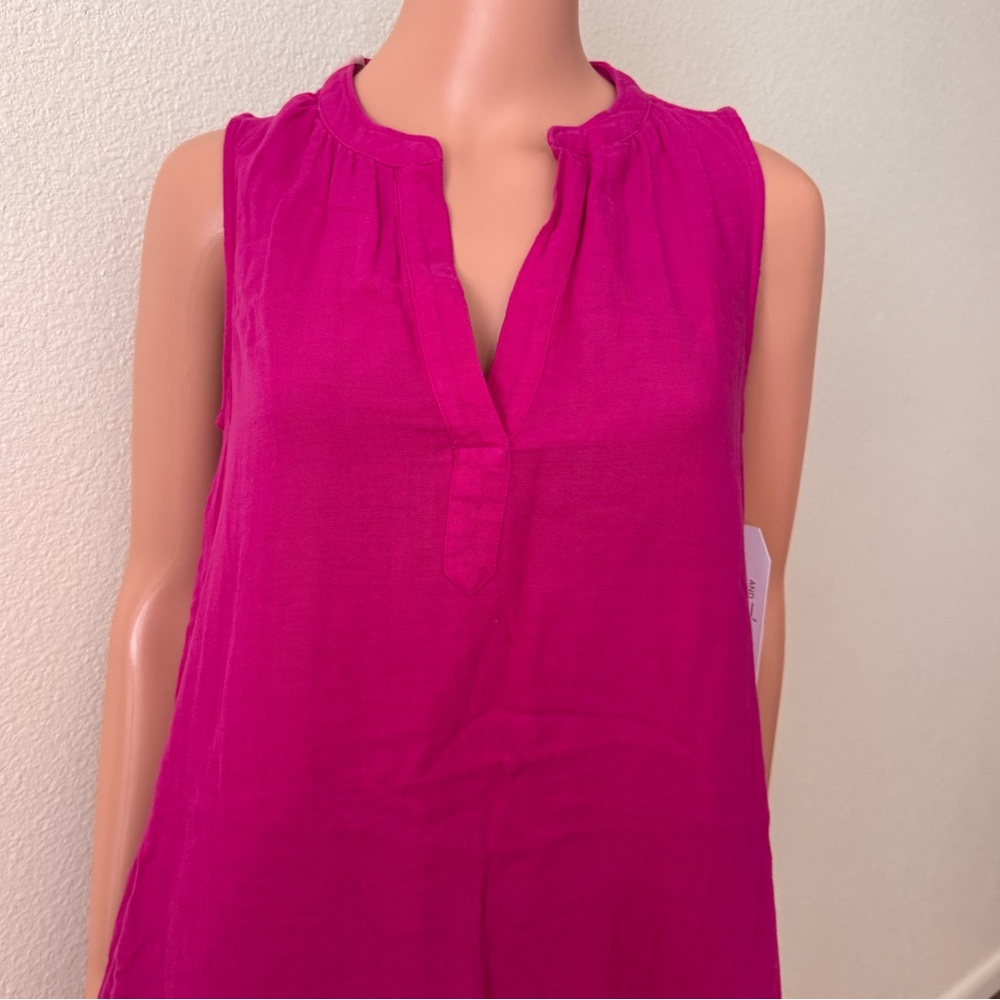 Time and Tru Women's Cotton Double Cloth Shift Dress - Picture 6 of 6
